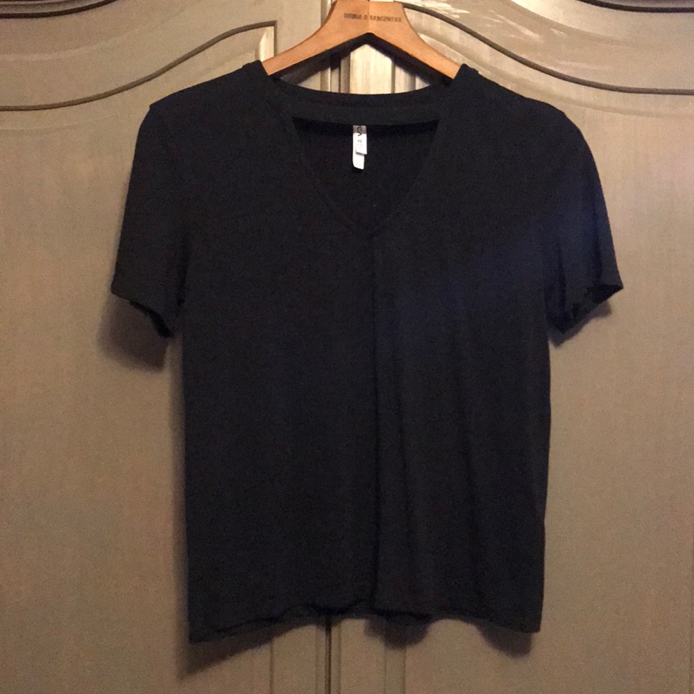 Black Cut Out Tee